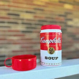 2010 Red and White Retro Campbells Soup 11.5 oz Thermos